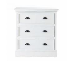 Cassettone bianco in legno L 80 cm Newport