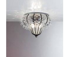 7432515730708Onda - Plafoniera Sogni di Cristallo Colore : ambra - Seleziona il numero di Luci : 3 S - Dimensioni : Diametro 30 x Altezza 20 cm - In Vetro di Murano
