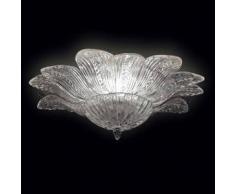 7432515028003Lisa - Plafoniera Sogni di Cristallo Colore : ambra - Seleziona il numero di Luci : 12 - Dimensioni : Diametro 100 x Altezza 45 cm - In Vetro di Murano