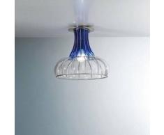 7432515030044Twist - Plafoniera Sogni di Cristallo Colore : bianco - Seleziona il numero di Luci : 1 - Dimensioni : Diametro 35 x Altezza 30 cm - In Vetro di Murano