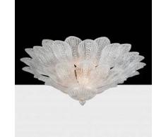 7438626527244Grecia - Plafoniera Sogni di Cristallo Colore : come foto - Seleziona il numero di Luci : 5 - Dimensioni : Diametro 70 x Altezza 30 cm - In Vetro di Murano