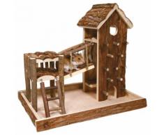 Fortino - area gioco Birger in legno naturale - L 36 x P 26 x H 33 cm