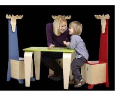 Janoschik Sedia a Trono con Alce in Legno per Bambini di Janoschik