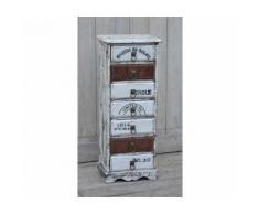 Cassettiera settimino in legno 82cm