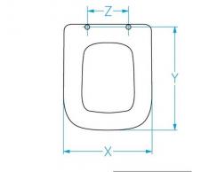 Astra Sedile Wc Copriwater Per Modello Serie 85 Marca