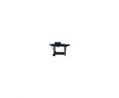 Arredo Giardino Barbecue A Gas Da Giardino Con Fornello Laterale E Piastra In Pietra Lavica Con Coperchio Er8206c-1