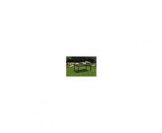 Arredo Giardino Tavolo Da Esterno Giardino In Resina Antiurto Effetto Polirattan Mod. Melody Cm 160x94x74h Marrone