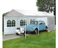 Mobili Giardino Gazebo A Tubo Ferro 3x6 Bianco Car Parking Gaz160