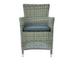 Mobili Giardino Poltroncina Antigua Color Grey Kubu Chw60