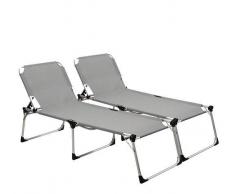 Mobili Giardino Lettino Clat24 (Set 2 Pezzi)