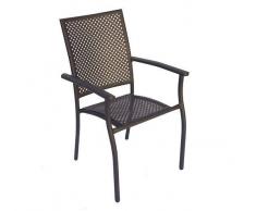 Mobili Giardino Sedia Gaeta Alluminio Antracite Cha70