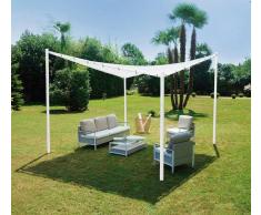 Mobili Giardino Tenda Butterfly 3,5x3,5 Fer Bianco Cop Bianco