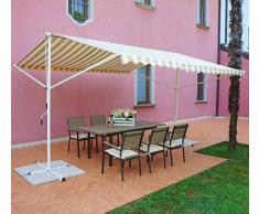 Mobili Giardino Marquise Gazebo 4x4 Fer Bianco - Cop Rigato Gaz504