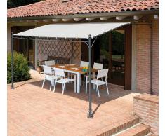 Mobili Giardino Pergola A Parete Ferro 3x4 Color Sabbia