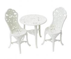 Mobili Giardino Salottino Tudor Bianco Pvc