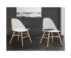 Sedia bianca trasparente - Sedia da giardino - Sedia in plastica - Sedia da pranzo di design - MILFORD