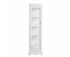 Vetrina bianca in legno di paulonia L 49 cm Joséphine