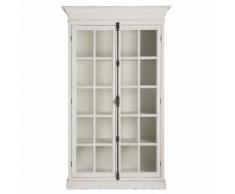 Vetrina bianca in olmo L 126 cm Castellane