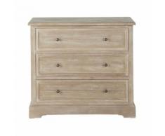 Cassettone grigiastro in legno di paulonia L 90 cm Cavaillon