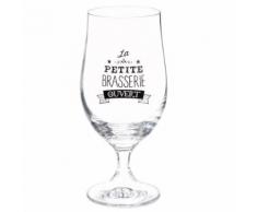 Bicchiere da birra in vetro stampato PETITE BRASSERIE