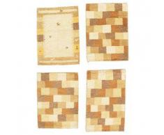 Tappeto Gabbeh Indo confezione di 4 50x70 Tappeto Orientale