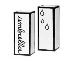 SELETTI portaombrelli UMBRELLA NEW (Bianco / Nero - Metallo)
