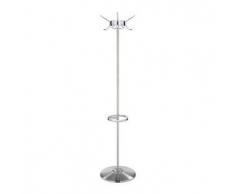 KARTELL appendiabiti da terra HANGER (Cristallo - Acciaio spazzolato e policarbonato)