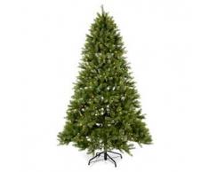 Albero di Natale 210 cm Poly verde memory shape luci Bluetooth