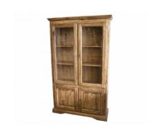VETRINA CON DUE ANTE COUNTRY IN LEGNO FAGGIO COLORE NATURALE