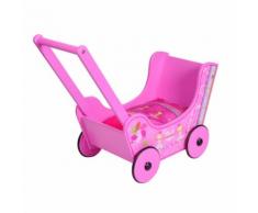 KNORRTOYS Passeggino bambola in legno - My little Princess, Walky pink