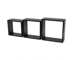 B! organised scaffale cubo decorativo scaffale Cube | 12 x 30 cm | Ebano