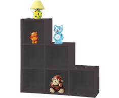 Alsapan 471369 Compo 21 - Scaffale con 6 scompartimenti cubici, dimensioni: 93 x 29,5 x 93,4 cm, colore: Nero