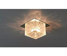 yxhflo Moderno e minimalistLedLamps lampadario di cristallo soggiorno lampada da soffitto luci giorni balcone lanterna luci di cristallo faretto da incasso,grande12cm lightLedFlush caldo Mount