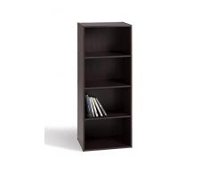 Alsapan 92421 Scaffale per Libri “Easy Life Cube 04”, colore Wenge, 40 x 29 x 106 cm