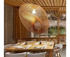 TYDXSD Giardino Soggiorno Camera da letto semplice lampada teahouse ristorante studio di bamboo naturale lampadario balcone lampada Lampade a mano 60*45cm