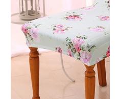 LUOEM Coprisedia Rimovibile Sala Da Pranzo Sedia Sgabello Copertina (splendidi fiori danzanti)