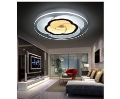 Baredury Ultra Slim La Camera Da Letto Padronale E Lampade In Stile Minimalista Moderno Soggiorno Da Soffitto Led Light Rose Camera Acrilico Illuminazione,Diametro 52Cm All'Interno Bianco Caldo