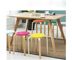 Seggiolini da tavolo Sgabelli piccolo sgabello / Tavolo da pranzo Sgabello / legno solido della famiglia sgabello / Stack Stool / non-plastica / Stool / colore delle feci (12 colori Purtroppo) (320 * 450 millimetri) ( colore : 10# )