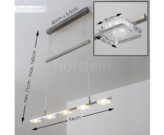 Lampada a sospensione LED Roggan - Lampadario Design Moderno - Efficienza LED per interni - Sospensione Altezza Regolabile - 2700 Kelvin 1600 lumen totali