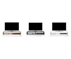Mobilifiver Deep Mobile Porta TV, Legno, Frassino Bianco, 112 x 40 x 27 cm