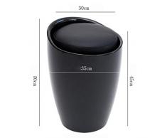 Cambiare le scarpe feci di immagazzinaggio sgabello tavolo da pranzo Sedie Sgabello Divano Sgabello Barrel sedia manicure Chair bagagli ( colore : Nero )