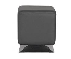 SixBros. Pouf Sgabello imbottito nero - M-61352/2144