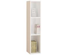 VCM 900053 Scaffale Raccolta CD/DVD Mendas per 105 CD, Bianco
