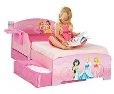 Worlds Apart (WAP) 499DIR01EM Disney Princess Lettino con Cassetto Estraibile e Tavolino Laterale, MDF, Rosa