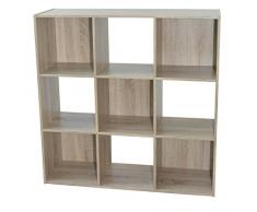 Alsapan 483649 - Scaffale in truciolato, effetto quercia, 91 x 30 x 91 cm