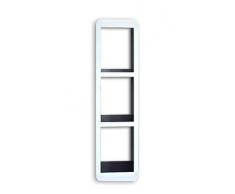 Rebecca Srl Mensola da Parete Rettangolare Legno Bianco Nero Design Moderno (Cod. 0-3739)