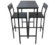 SET TAVOLO E 2 SGABELLI arredamento MOBILI cucina piano mensole BAR SET LIGNANO