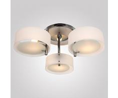 Saint Mossi® Moderno acrilico a filo lampadario luci a soffitto per Soggiorno Camera da letto con 3 luci in finitura cromata