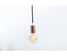 Lampada in rame, lampada Edison, lampada a mano, il design lampada a sospensione. Rame lampada Paris. Lampada di rame.