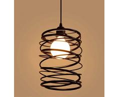 SDKKY-Personalità Cafe creativo Lampadario, Lampadario Sala da pranzo in ferro battuto, lampadari d'epoca paese, Lampadario industriale di primavera